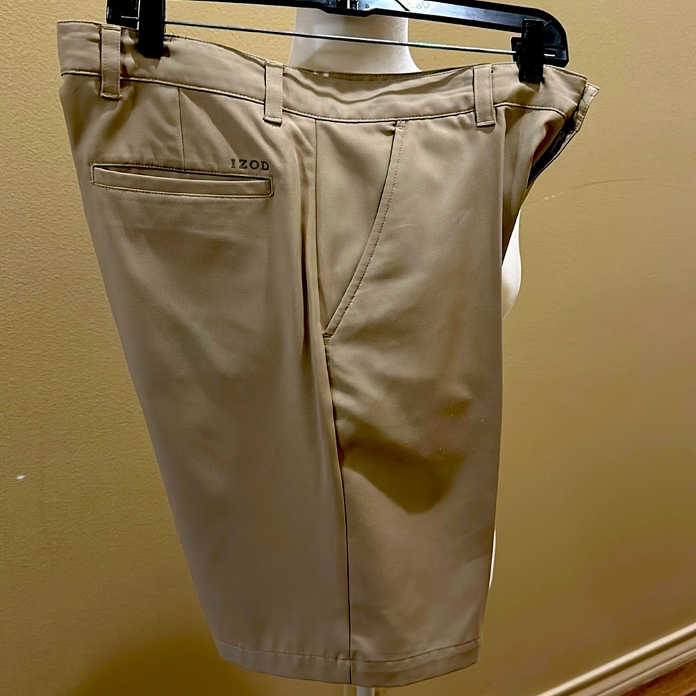 Khaki golf shorts. Only worn once! Only worn once!